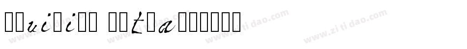 Aquiline Extra字体转换